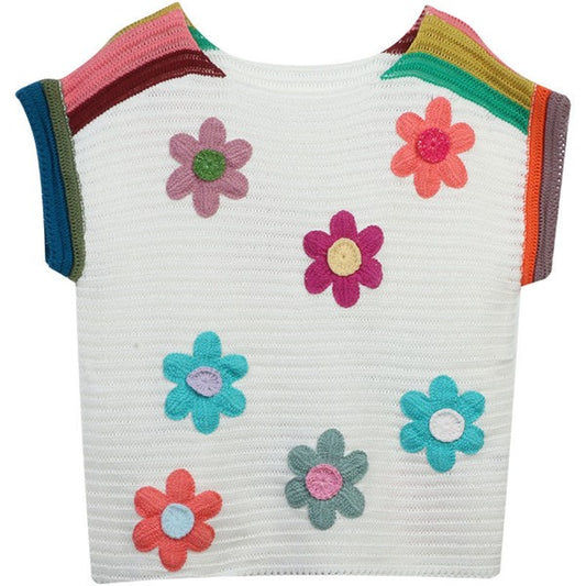 Floral knit top